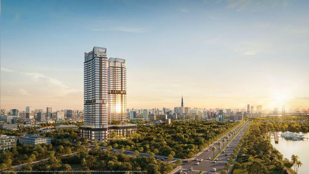 Phối cảnh Vlasta Premier - Phú Thuận trên trục đường Đào Trí hướng về Thủ Thiêm